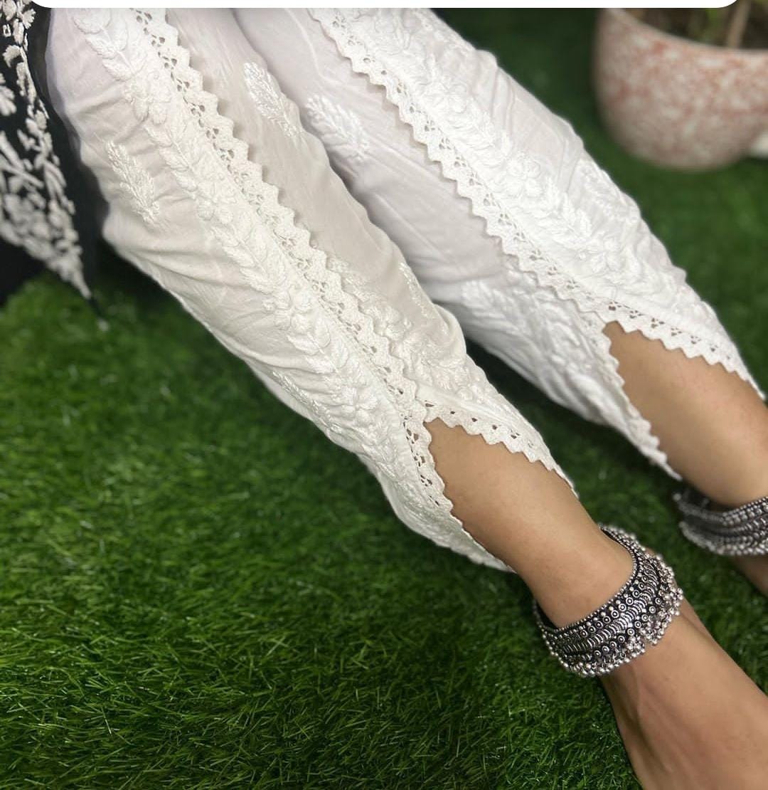Chikankari Dhoti style Bottom