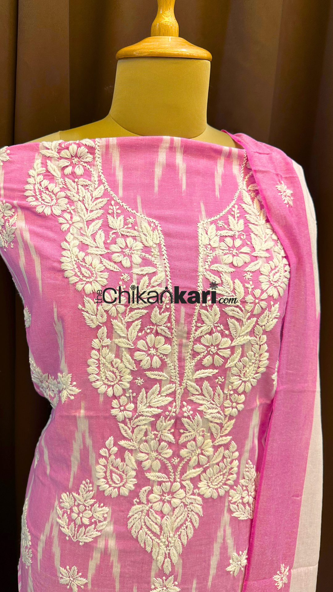 Chikankari Handloom Ikkat Suit