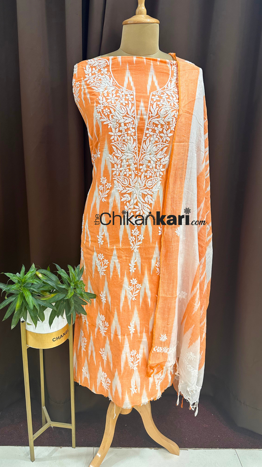 Chikankari Handloom Ikkat Suit