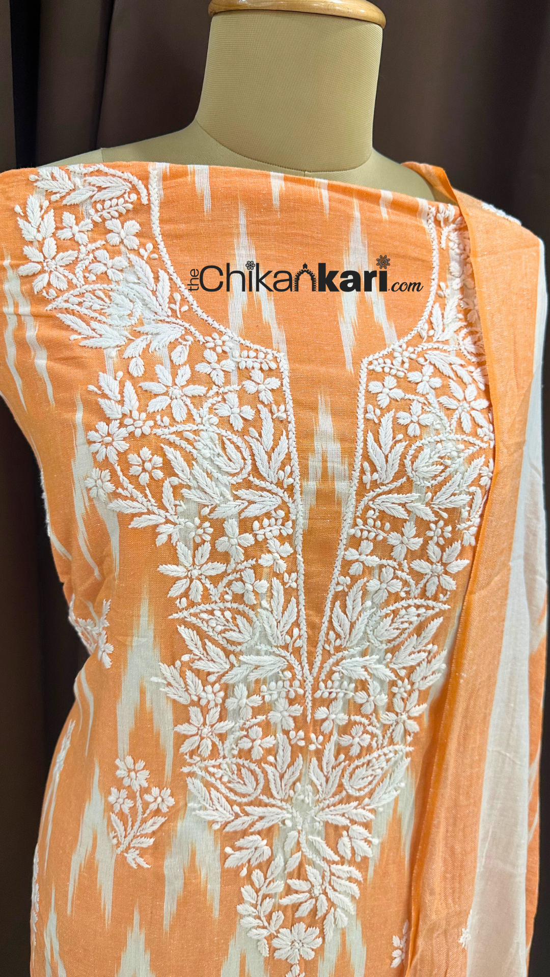 Chikankari Handloom Ikkat Suit