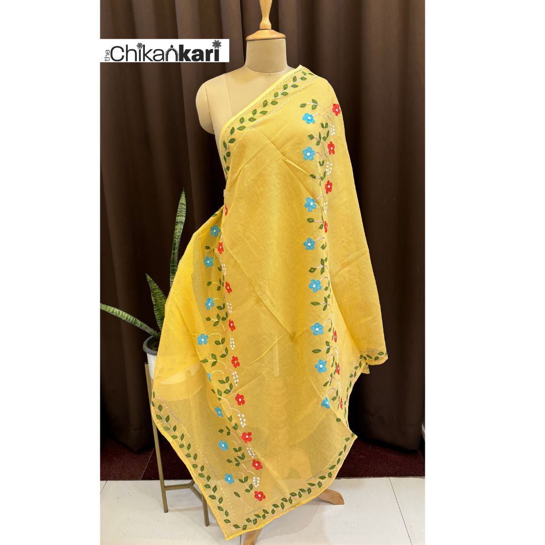 Phool Patti Applique Dupatta