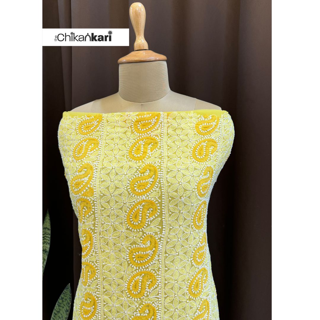 Georgette Chikan Kurta