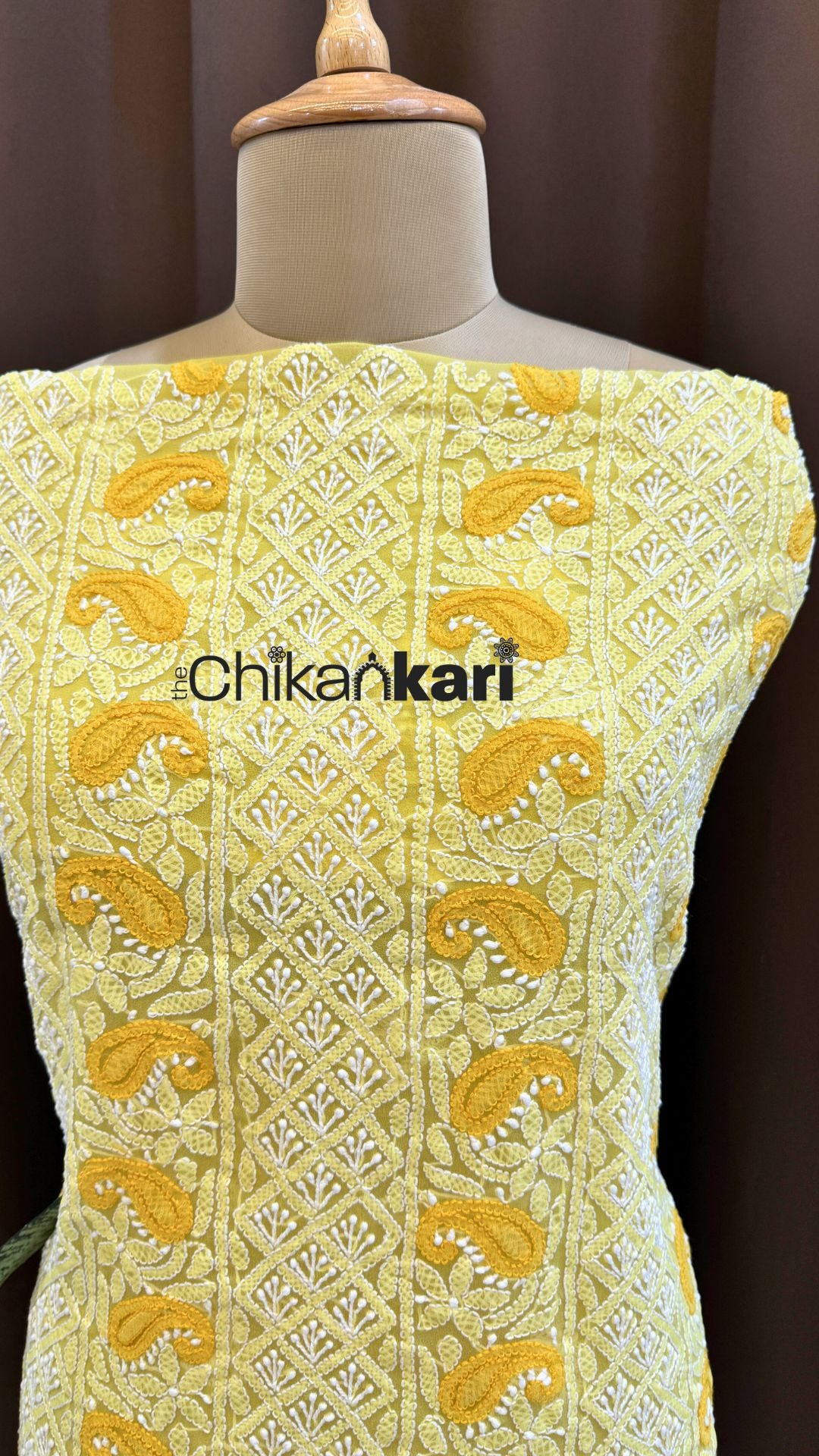 Georgette Chikan Kurta