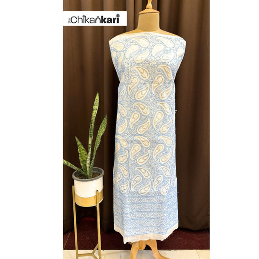 Net Applique Cotton Chikankari Kurta