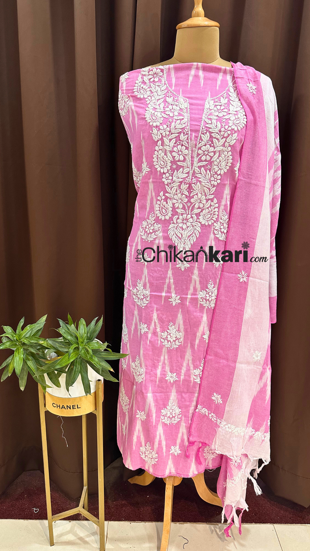 Chikankari Handloom Ikkat Suit