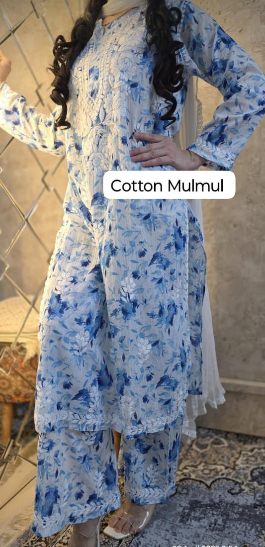 Mulmul Kurti & Plazzo Set
