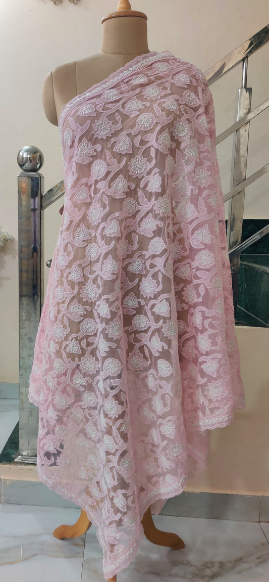 Net Applique Kota Doria Dupatta