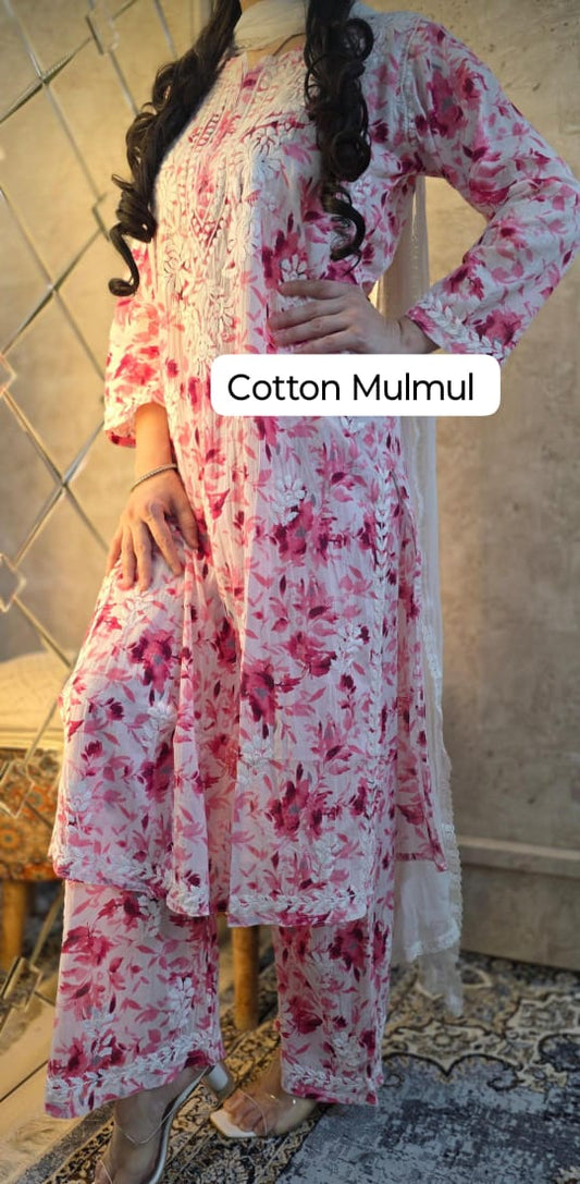 Mulmul Plazzo Set