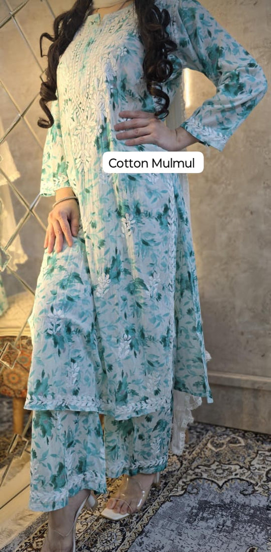 Mulmul Kurti & Plazzo Set
