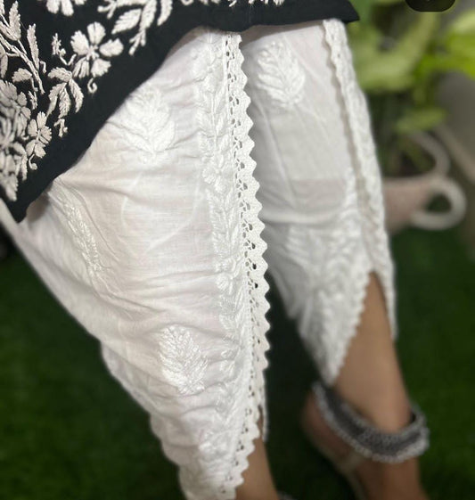Chikankari Dhoti style Bottom
